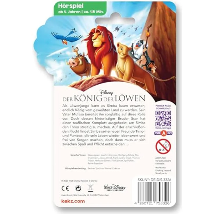 Kekz Hörspiel Der König der Löwen, Audio-Chip für Kinder und Jugendliche – Bild 3
