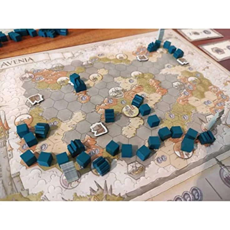 Skellig Games SKE48018 Die Gilde der Fahrenden Händler Erwachsenenspiele|Brettspiele, Mehrfarbig - Handelsnetzwerk Aufbau und zahlreiche Aufgaben im Solomodus – Bild 3