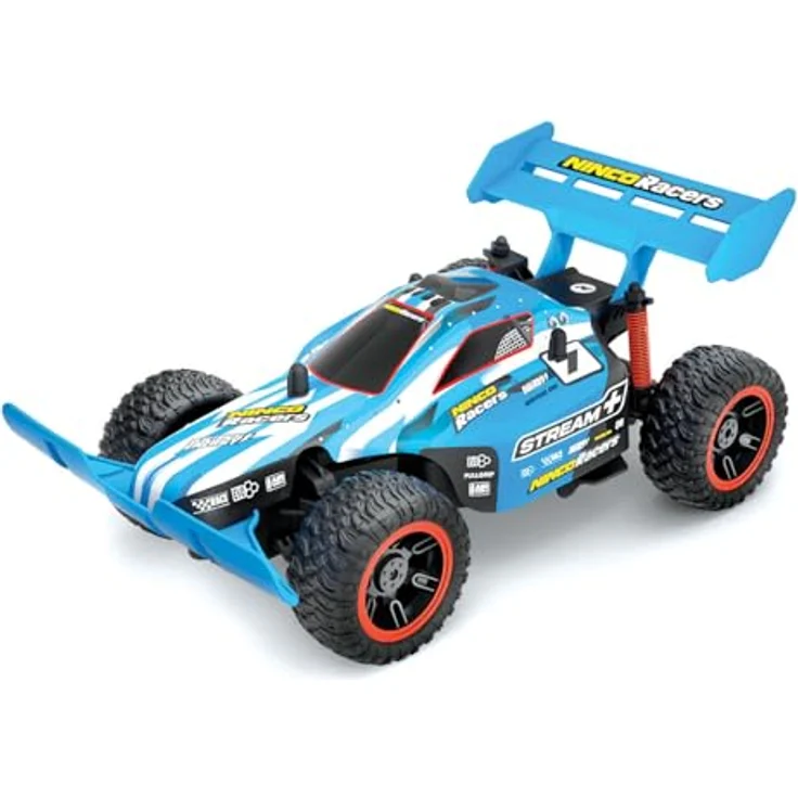 Chicos R/C Stream + 21 cm 1:18 NH93177 - Ferngesteuertes Buggy Auto, 15 km/h, 2,4 GHz, Ready-to-Run, Blau – Bild 2