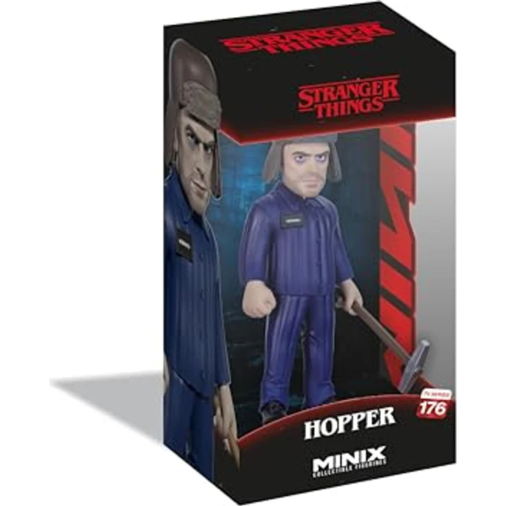 MINIX Stranger Things - Hopper Gulag Sammelfigur, 12 cm hoch aus PVC, in Ausstellungsbox – Bild 2