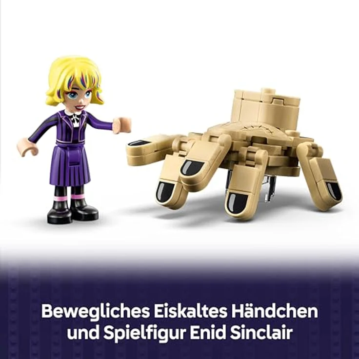 LEGO Wednesday - Die Wohnung des Eiskalten Händchens, Spielset mit Enid Minifigur & Händchen Figur, Kofferwohnung zum Bauen, geeignet für Jungen & Mädchen ab 10 Jahren, 76785 – Bild 5
