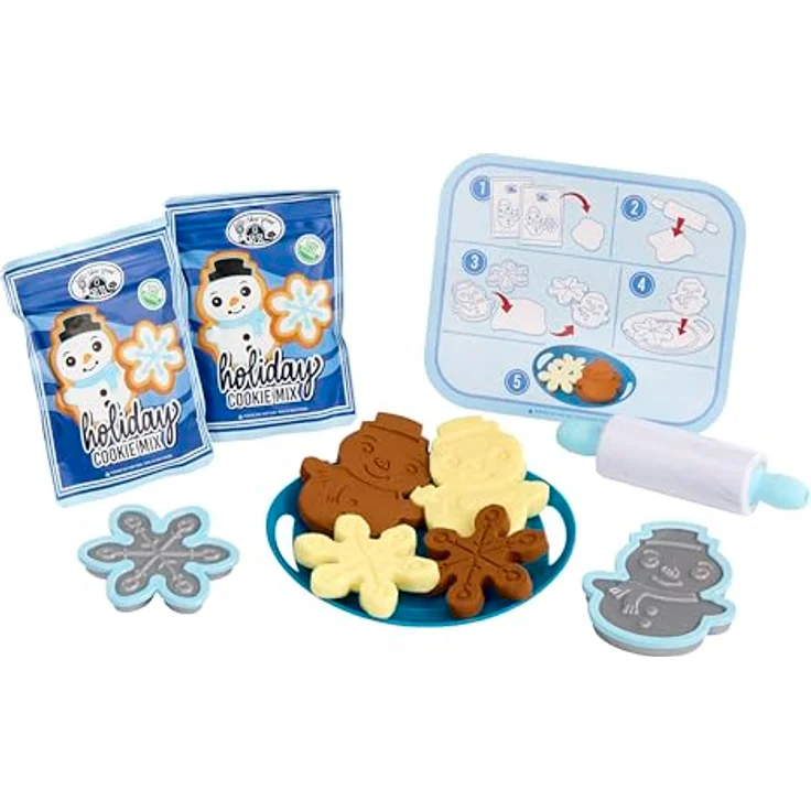 Little Tikes Creative Chefs Holiday Cookies Kit, Rollenspiel-Kochset mit Make It Mix und 6 realistischen Utensilien, geeignet für Jungen und Mädchen ab 3 Jahren – Bild 1