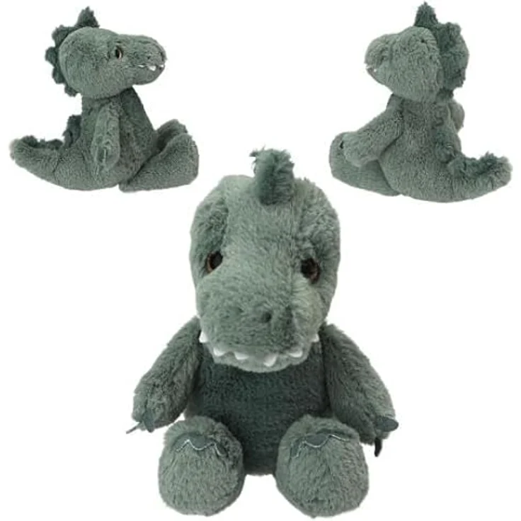 Depesche Dino World Plüsch Floppy T-Rex, 25 cm, kuscheliges Dinosaurier-Kuscheltier
