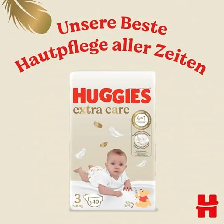 HUGGIES Extra Care Premium Windeln Größe 3, 144 Windeln mit Disney-Design – Bild 8