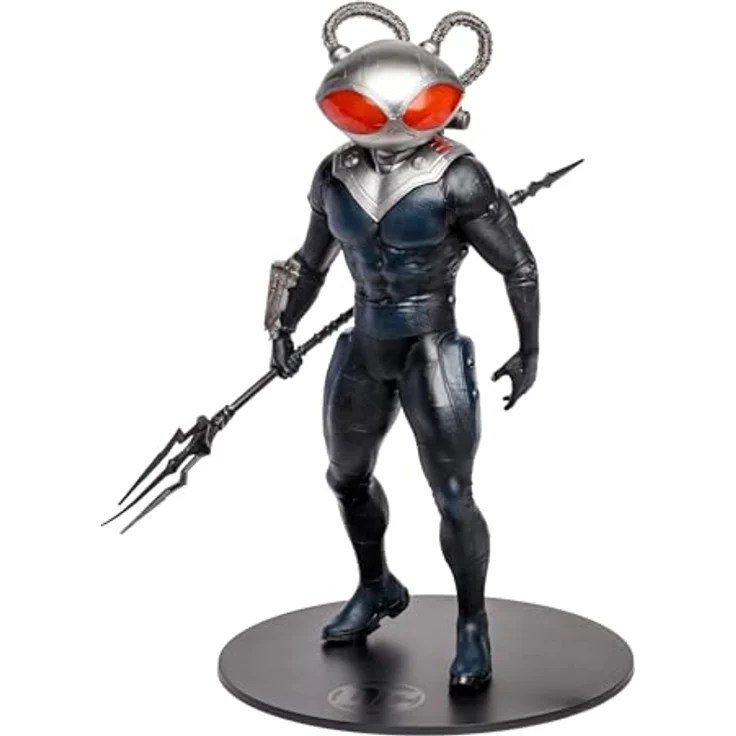 McFarlane Aquaman and The Lost Kingdom, 30 cm Megafig Actionfigur Black Manta mit 22 Artikulationspunkten und Sammelkarte – Bild 1