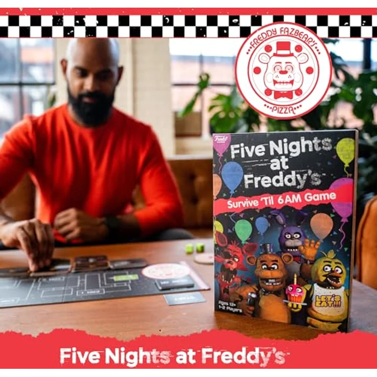 FUNKO GAMES Five Nights at Freddy's - Überlebe bis 06:00 - Strategisches Brettspiel für 1-2 Spieler, geeignet für Erwachsene & Kinder ab 8 Jahren – Bild 2