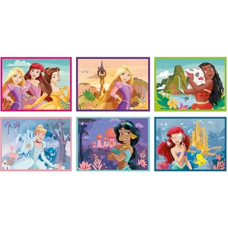 Clementoni Disney Princess 12 Würfel Puzzle Kinder - Sensorik- & Motorikspielzeug für Kinder ab 3 Jahren, Umweltfreundliches Geschicklichkeitsspiel - Disney Puzzle 41197 – Bild 2