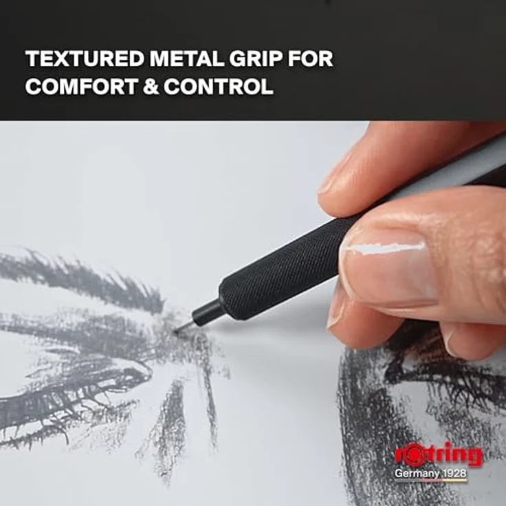 Rotring Bleistift 500, 0.70 mm HB, hexagonaler Kunststoffschaft mit Metallgriffzone – Bild 3