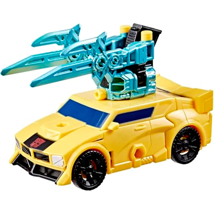 HASBRO Transformers Cyberworld Bumblebee, 10 cm Armoured Cyber Changers Figur mit verwandelbarem Blaster, ab 6 Jahren geeignet – Bild 4