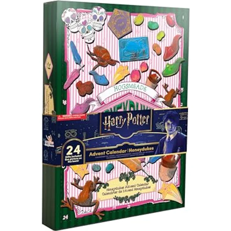 Cinereplicas Harry Potter Honeydukes Adventskalender 2025, offizielles Lizenzprodukt mit 24 Überraschungen und festlichem Design – Bild 1