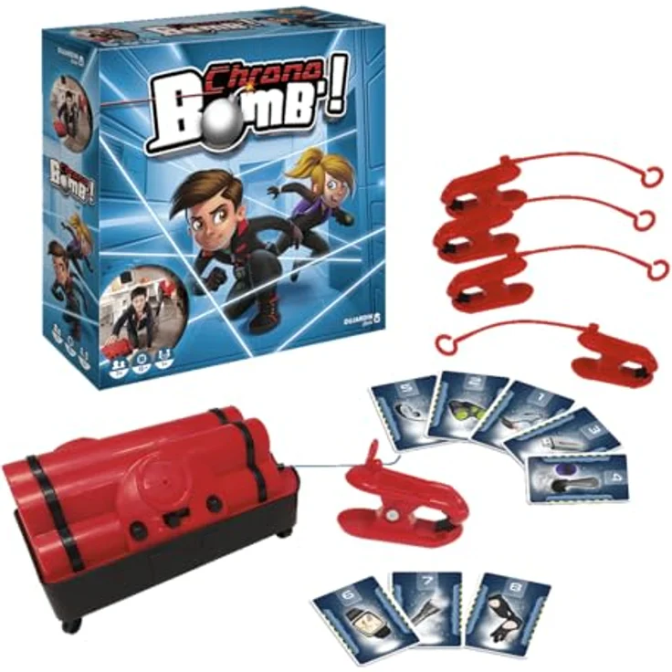 Jumbo Chrono Bomb 2024, Brettspiel für Geschicklichkeit und Flexibilität im Geheimagenten-Stil – Bild 5