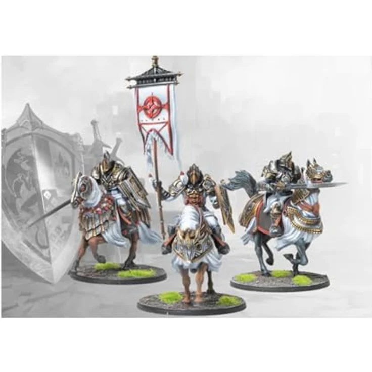 Para Bellum Wargames Hundred Kingdoms: The Order of the Sealed Temple, Sammelfigur mit schnellen und wendigen berittenen Rittern – Bild 2