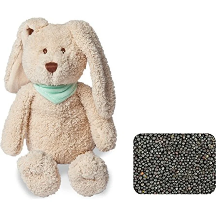 GRÜNSPECHT Wärme-Kuscheltier Hase Mama, Rapssamen-Wärmekissen mit waschbarem Bezug für Kinder, wärmendes Kuscheltier bei Bauchschmerzen & Erkältung (325-V3) – Bild 2