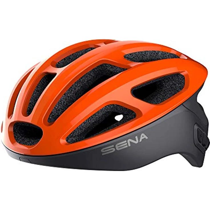 Sena R1 der Smarte Fahrradhelm (Electric Tangerine, L) – Bild 1