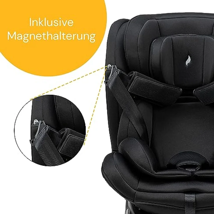Osann Reboarder-Kindersitz Swift360 S i-Size 360° drehbar, ab 15 Monate - 12 Jahre, All Black, mit Isofix-Basis & Top-Tether – Bild 7