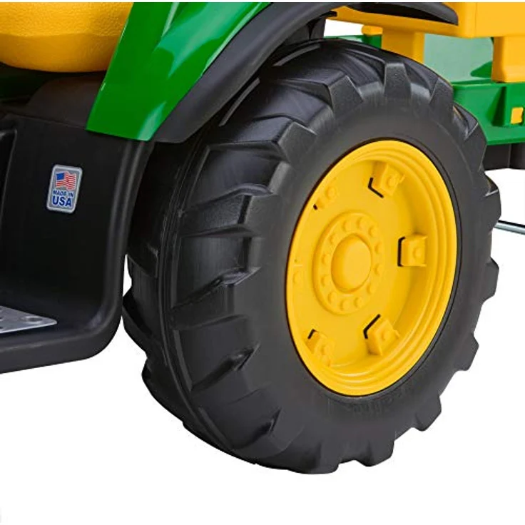 John Deere Ground Force Kinder Elektro Traktor von Peg Perego 12 Volt mit Anhänger – Bild 6