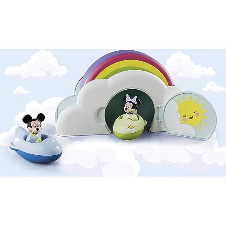 PLAYMOBIL 71319 1.2.3 & Disney: Mickys Minnies Wolkenhaus Spielset mit kreativen Kombinationsmöglichkeiten, Mehrfarbig – Bild 7