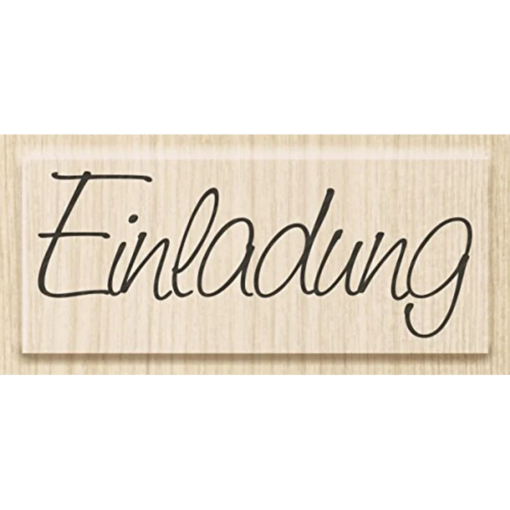 Knorr Prandell 211800300 Knorr prandell 211800300 Stempel aus Holz (Einladung) Motivgröße 6 x 2,5 cm, Motiv: Einladung – Bild 5