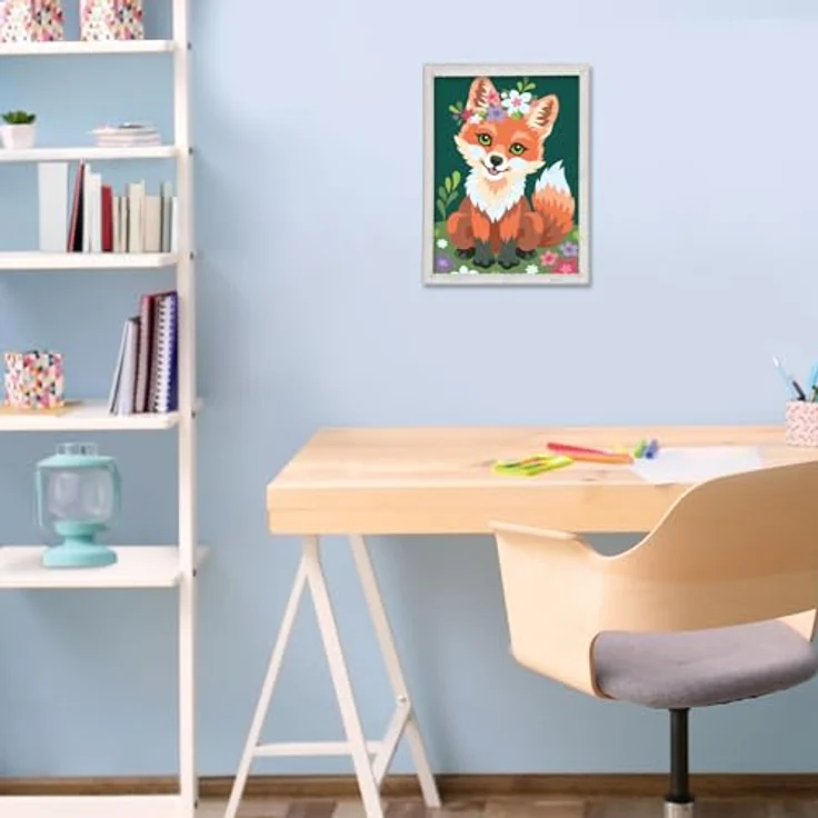 Ravensburger - Malen nach Zahlen 23765 - Blumiger Fuchs - Kinder ab 9 Jahren – Bild 4