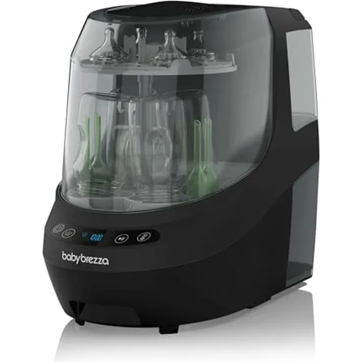 Baby Brezza Bottle Washer Pro, Flaschenwaschmaschine für Babyflaschen mit HEPA-Filter, 20 Sprühdüsen und 6 Reinigungsmodi, automatisches Waschen, Sterilisieren und Trocknen