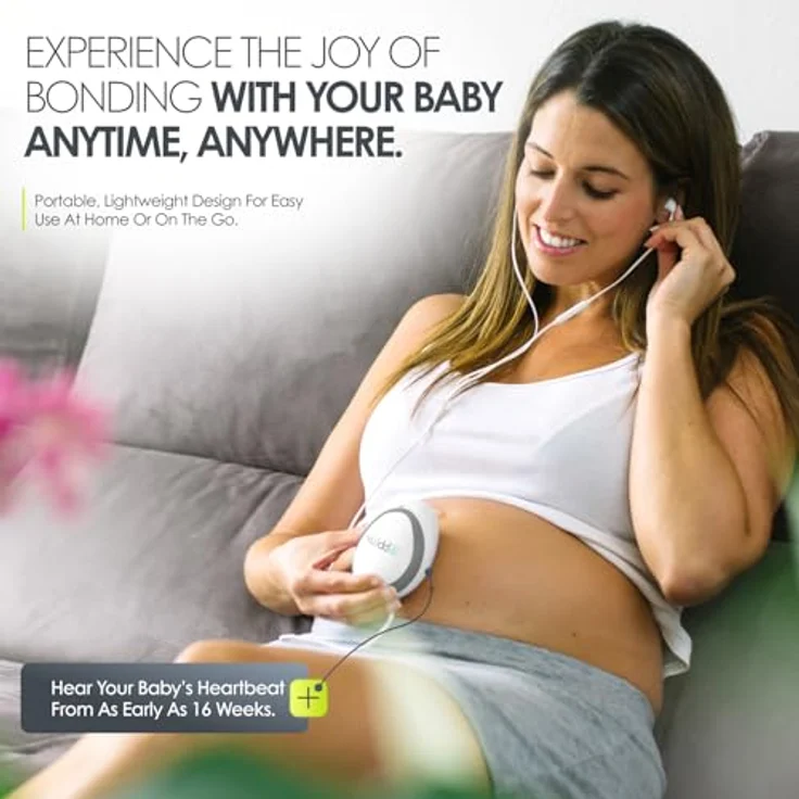 Bblüv, Babyphone, Echo Wireless Fetal-Doppler-Kopfhörer – Bild 2