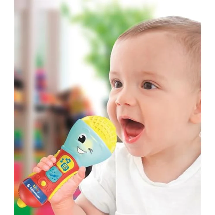 Clementoni 17522-NEW Mikrofon mit LED-Licht, 2 farbigen Tasten und Sprachverstärkung für Kinder – Bild 5