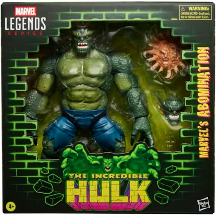 Marvel Legends Series Marvel's Abomination, 15 cm actionfigur mit 20 Bewegungspunkten und 2 austauschbaren Kopfformen, inspirierte von Hulk Comics – Bild 2