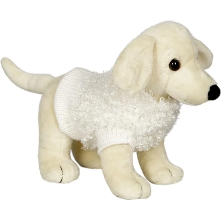Die Spiegelburg Labrador Fee, Kuscheltier aus der Lustigen Tierparade mit weichem Strickpullover, ca. 25 cm – Bild 1