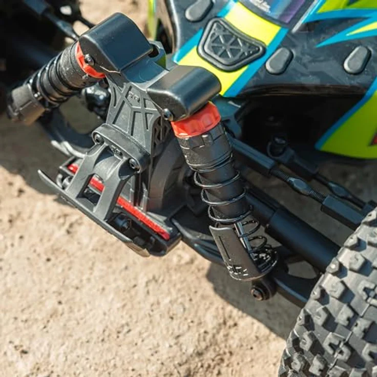 Arrma ARA4306V4T2 1:8 TYPHON 223S BLX Brushless 4X4 Buggy RTR mit DSC Gelb, 2S und 3S Ready, Allradantrieb, Schwerlastgetriebe – Bild 3