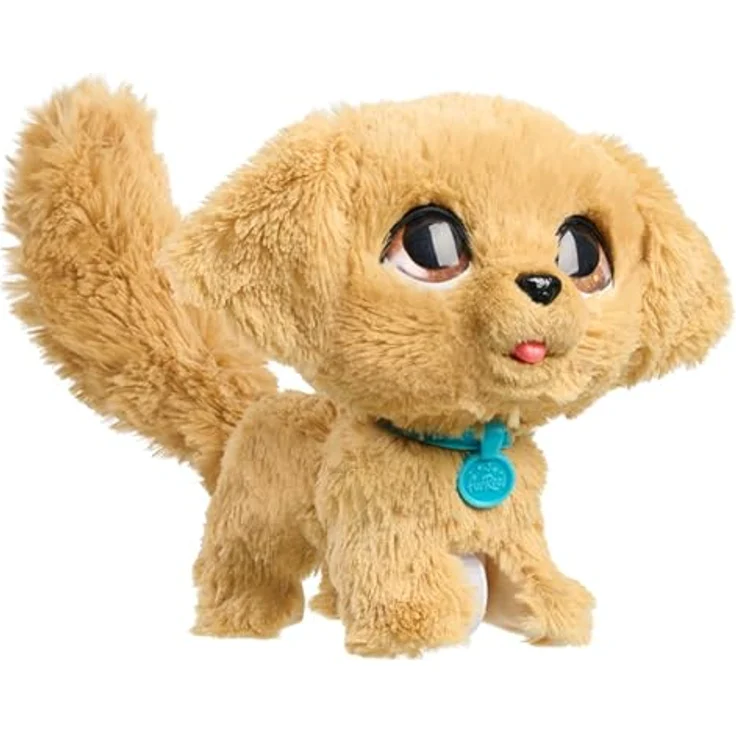 Just Play furReal Wag-A-Lots Golden Retriever, interaktives 20,3 cm großes Plüschtier mit abnehmbarer Leine, kuscheltier für Kinder ab 4 Jahren – Bild 4