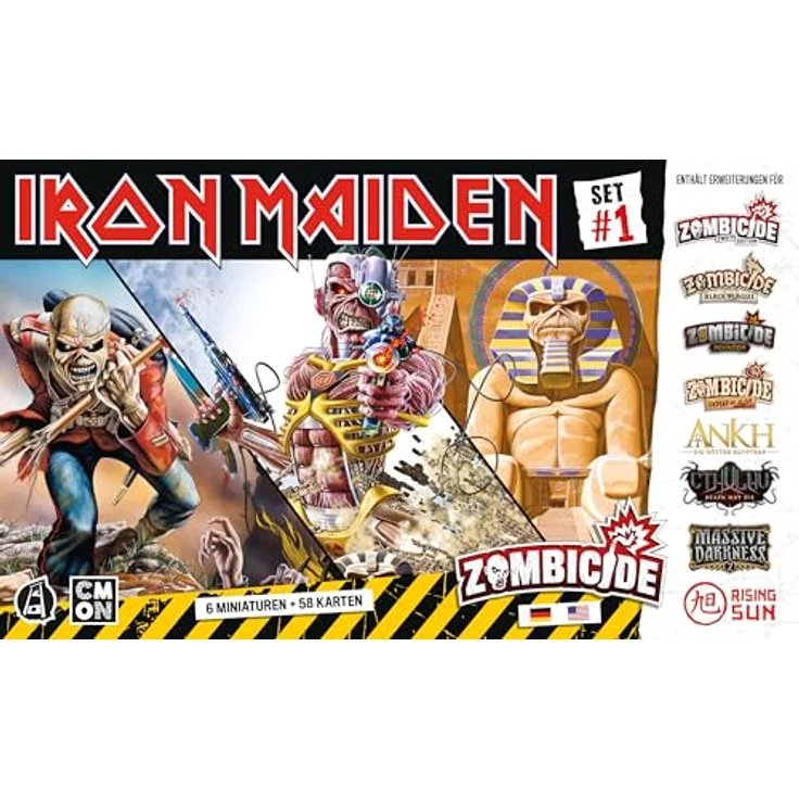 CMON Iron Maiden Character Pack 1, Miniaturen-Erweiterung für Dungeon Crawler, 1-6 Spieler, Ab 14+ Jahren, 60 Minuten, Deutsch, Mehrsprachig – Bild 2