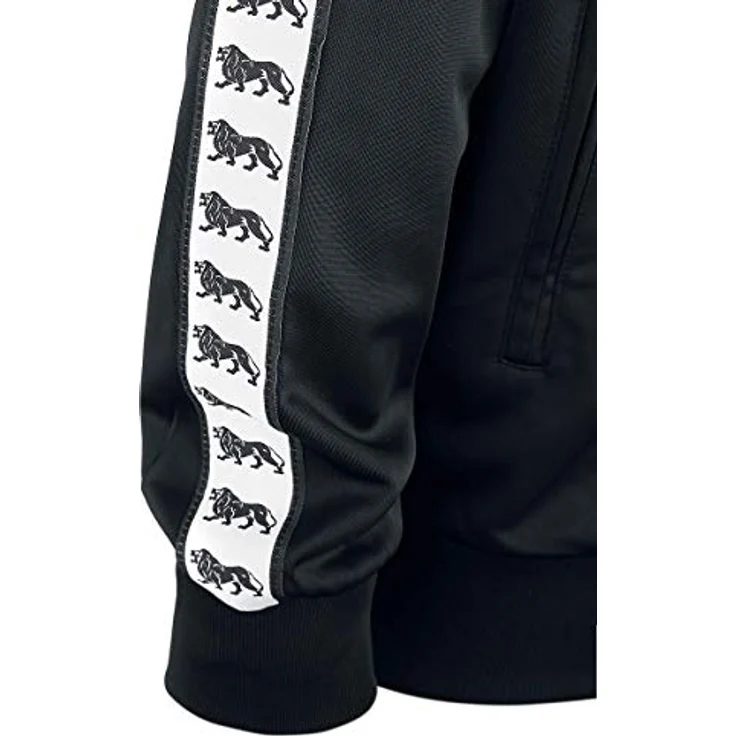 Lonsdale Herren Trainingsanzug Wyberton, Jogginganzug mit regulärer Passform, 100% Polyester, Farbe: Black, Größe: 2XL – Bild 5