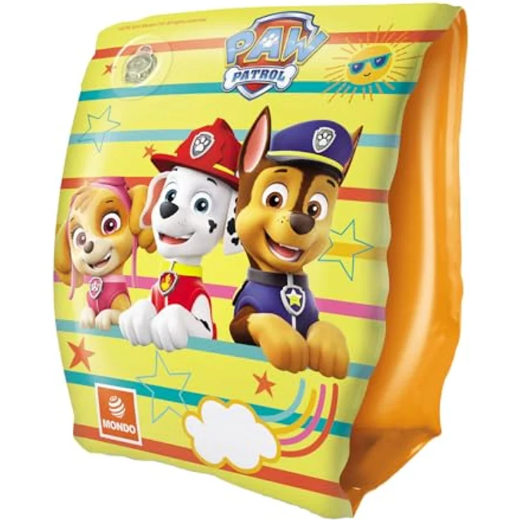 Mondo Toys PAW PATROL Arm Bands, Sicherheitsarmlehnen für Kinder aus PVC, 2 Luftkammern, geeignet für 2-6 Jahre (6-20 kg) – Bild 1