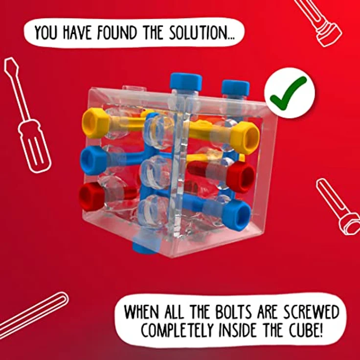 SMART Toys & Games Criss Cross Cube, Box-Puzzle mit 80 Herausforderungen für Logik- und Problemlösetraining, ab 8 Jahren – Bild 7