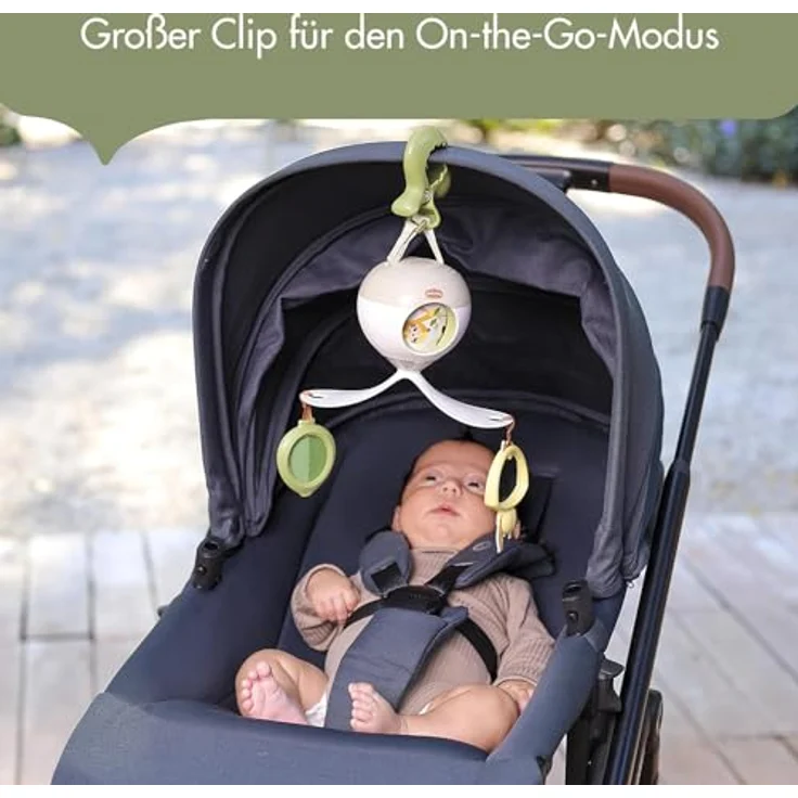 Tiny Love Tummy Time Musical Mobile, 360° drehbar, mit Musik & Licht, 3 Musik- & Geräuschmodi, Boho Chic – Bild 5