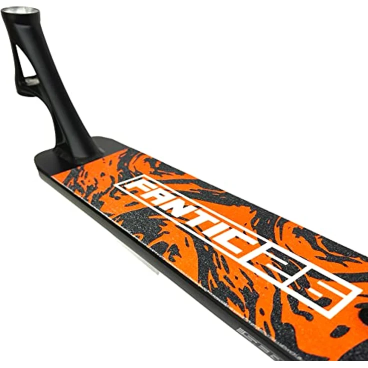 Fantic26 Stuntscooter Griptape 58,5cm x 15,5cm Swirl Schwarz/Orange, reißfest, wasserfest, extra starker Kleber – Bild 4