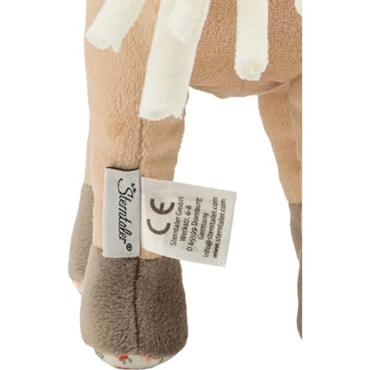Sterntaler Spiel Kuscheltier Pferd Sunny, Rasselspielzeug aus weichem Stoff, lichtbeige, ideal ab Geburt – Bild 5