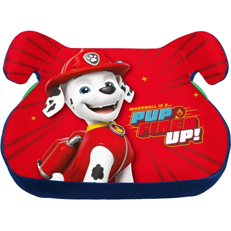 Seven Polska Kindersitzerhöhung Kinder Auto Booster: "Paw Patrol Marshall", PUP Fired UP! EC Norm 129, Disney/Paw Patrol Motive, ergonomische Form