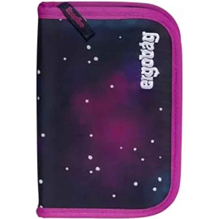 ergobag Federmäppchen Set 22-teilig, Lyra Buntstifte, Stundenplan-Fach, Kleingeld Fach, Lineal Bärlaxy - Lila