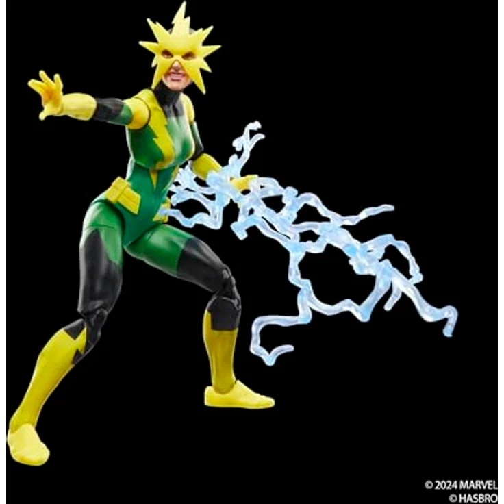 Marvel Legends Series Electro (Francine Frye), Action-Figur mit 4 Accessoires und über 20 Bewegungspunkten, Comics-Design, 15 cm – Bild 5