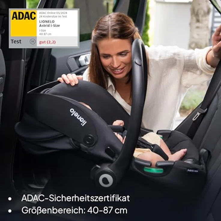 Lionelo Astrid I-Size, Kindersitz mit hoher Sicherheitsstandards und ergonomischem Design – Bild 2