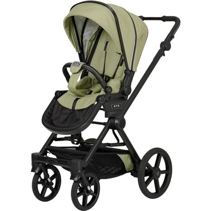 Hartan Kinderwagenset IVY GTR Outdoor, 3-teilig, Hellgrün, mit Federung, kugelgelagerten Rädern, 5-Punkte-Gurt, Made in Germany, EN 1888, UV 50+ – Bild 4