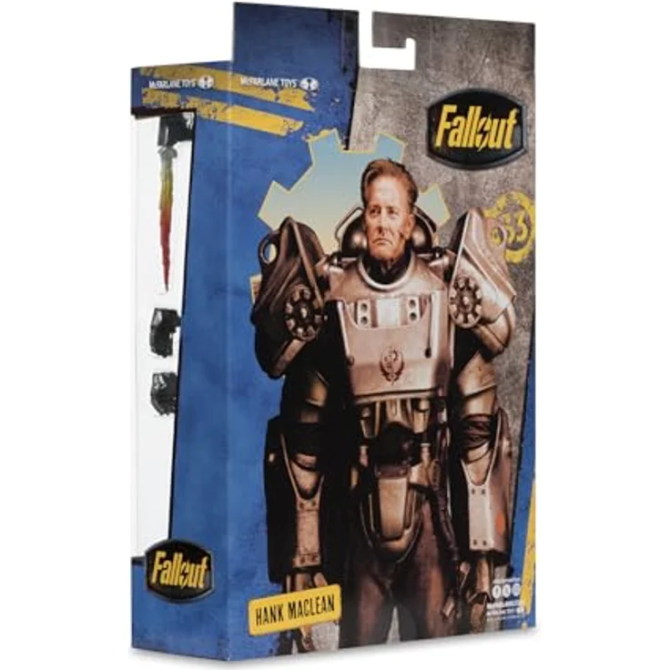 McFarlane Fallout Actionfigur Hank MacLean, 19 cm detailreiche Sammelfigur mit Zubehör und Base – Bild 9
