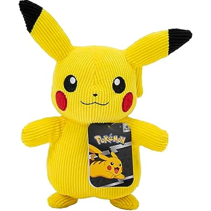 Pokémon PKW2389 - 20 cm Select Plüsch - Cord Pikachu, offizielles Pokémon Plüsch – Bild 1