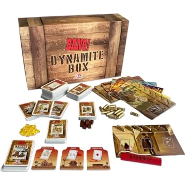 Abacusspiele BANG! Dynamite Box, komplette Brettspiel-Sammlung auf Deutsch, Sammlerbox – Bild 3