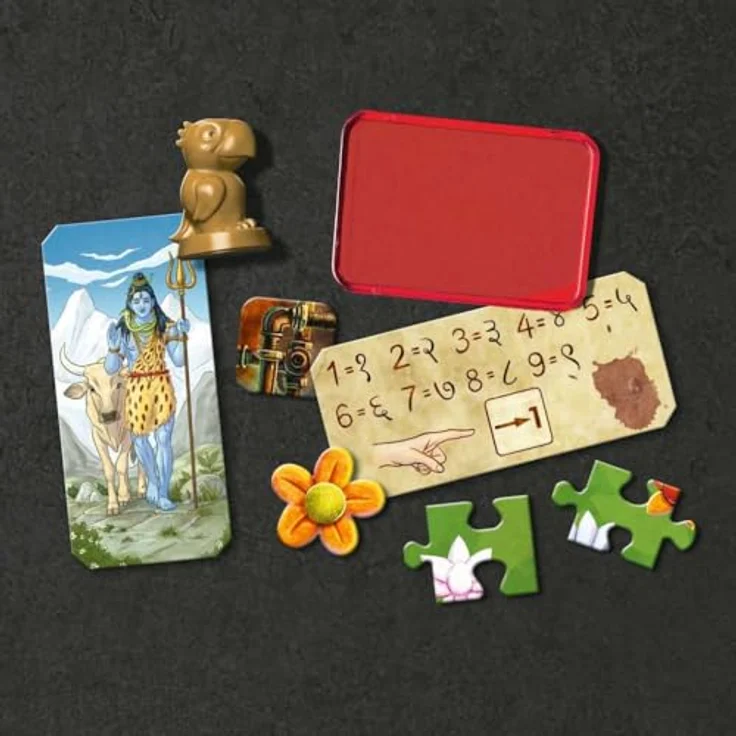 Ravensburger Mystery Adventskalender - Der indische Palast, Escape Room Abenteuer mit 55 Rätselkarten und Lösungslupe, Deutsch – Bild 3