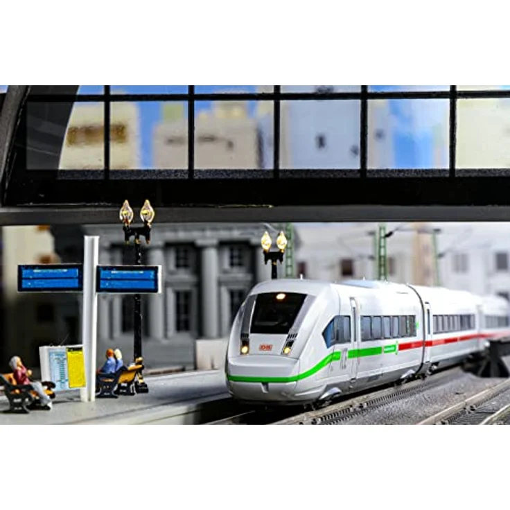 Hobbytrain ICE 4 BR412 DB AG Klimaschützer 3-tlg. Ergänzung (Spur N), grün/rot streifig – Bild 2