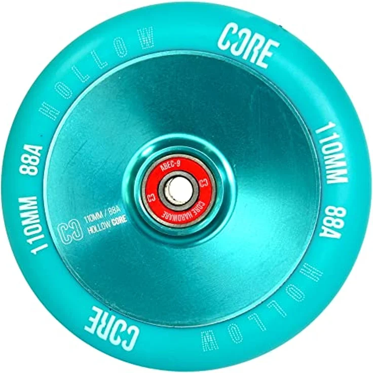 Core Action Sports Stuntscooter Core Hollow V2 Stunt-Scooter Rolle 110mm Mint, Stunt-Scooter Rad mit hohlem Aluminiumkern – Bild 3