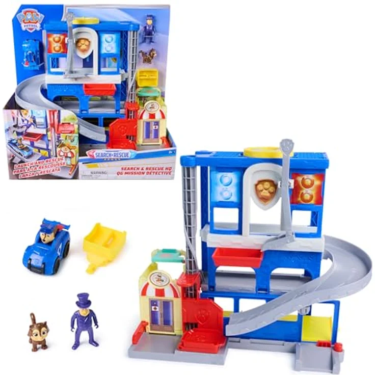 Spin Master PAW Patrol Search & Rescue HQ, Spielset mit Chase, Mayor Humdinger und Kitty, 30 cm hoch – Bild 1