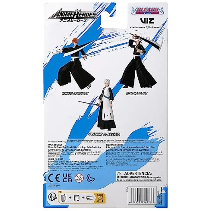 BANDAI Anime Heroes Bleach Figur Toshiro Hitsugaya, 17 cm Gelenkfigur mit Zubehör, offizielle Lizenz – Bild 4